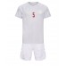 Danmark Joakim Maehle #5 Udebane Trøje Børn VM 2022 Kortærmet (+ Korte bukser)